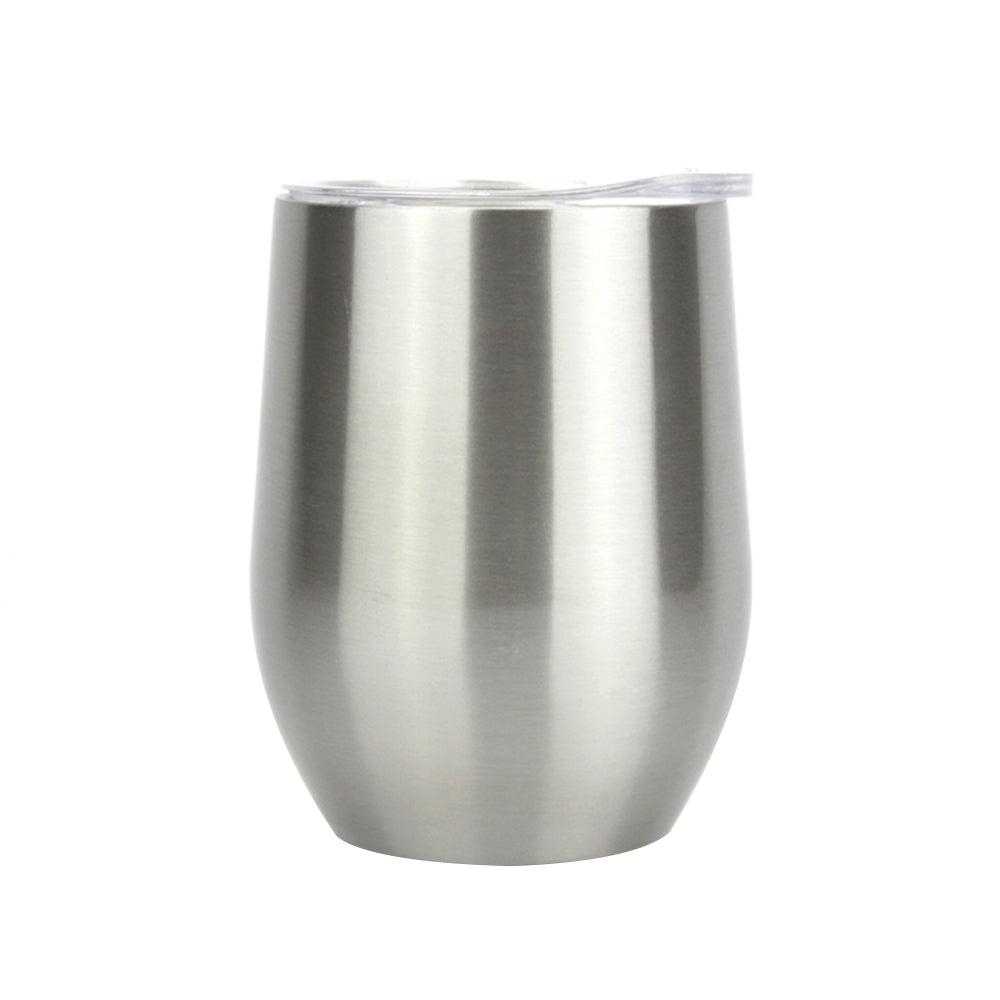 12 oz Stainless Steel Custom Wine Glass